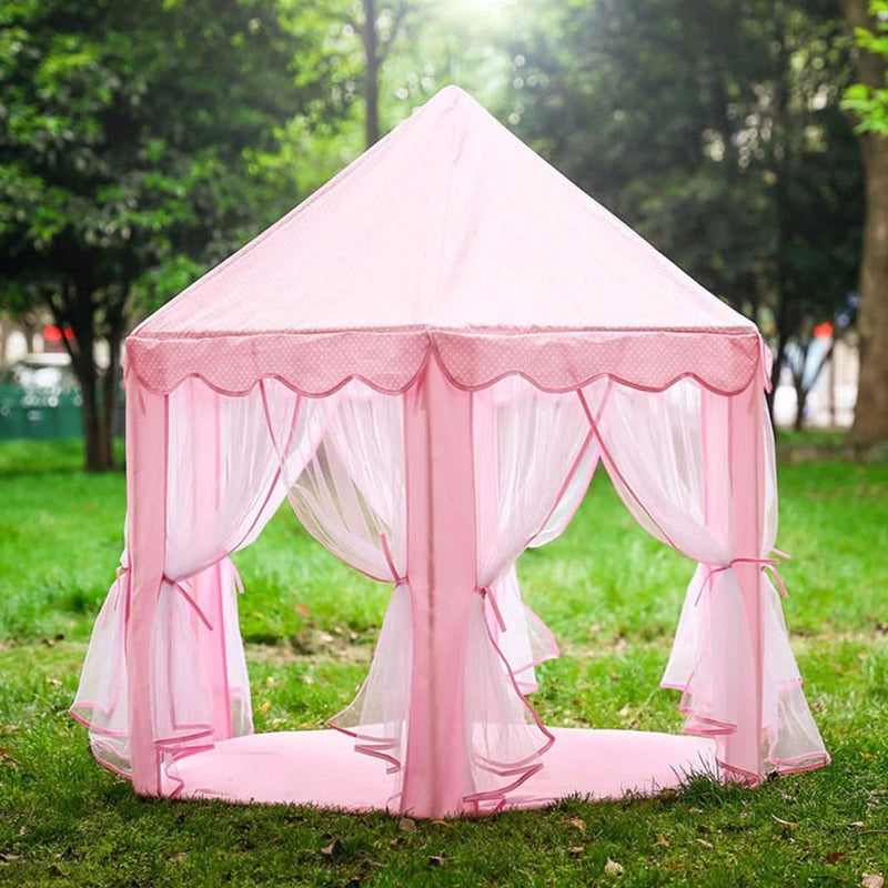 Barraca/Tenda Infantil com Luzes de Led Castelo para Meninas