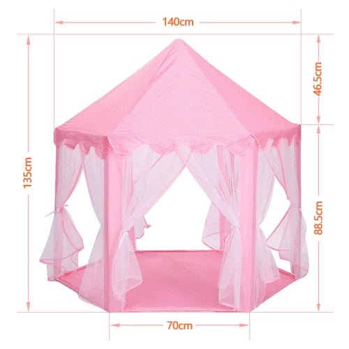 Barraca/Tenda Infantil com Luzes de Led Castelo para Meninas