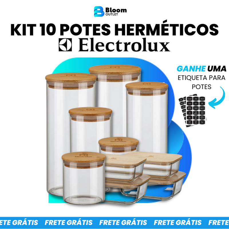 Kit 10 Potes Herméticos - Electrolux