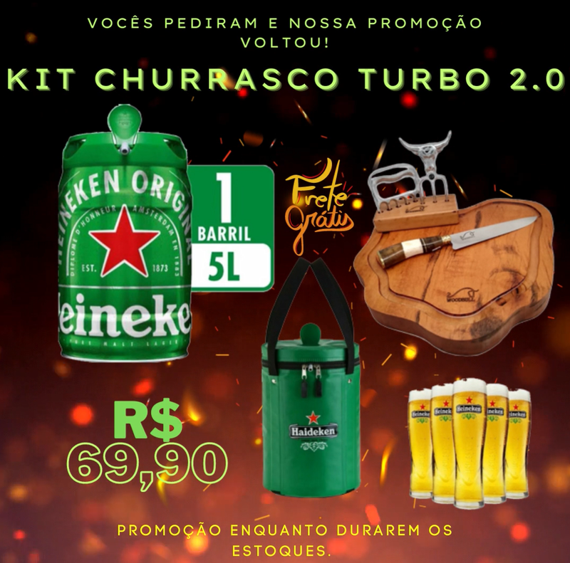 KIT CHURRASCO TURBO 2.0