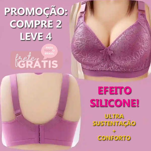 Kit 4 Sutiãs de Ultra Sustentação Bella - PAGUE 2 LEVE 4 - 🔥 ÚLTIMO DIA DE PROMOÇÃO 🔥